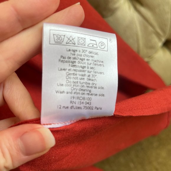 Sezane Rust Wrap Dress - Picture 6 of 13